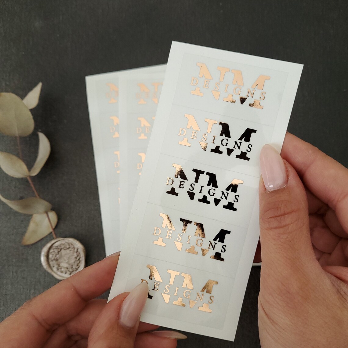 透明な植物柄のウェディングステッカー、パーソナライズされた箔 - Wedding Envelopes のレビューと価格