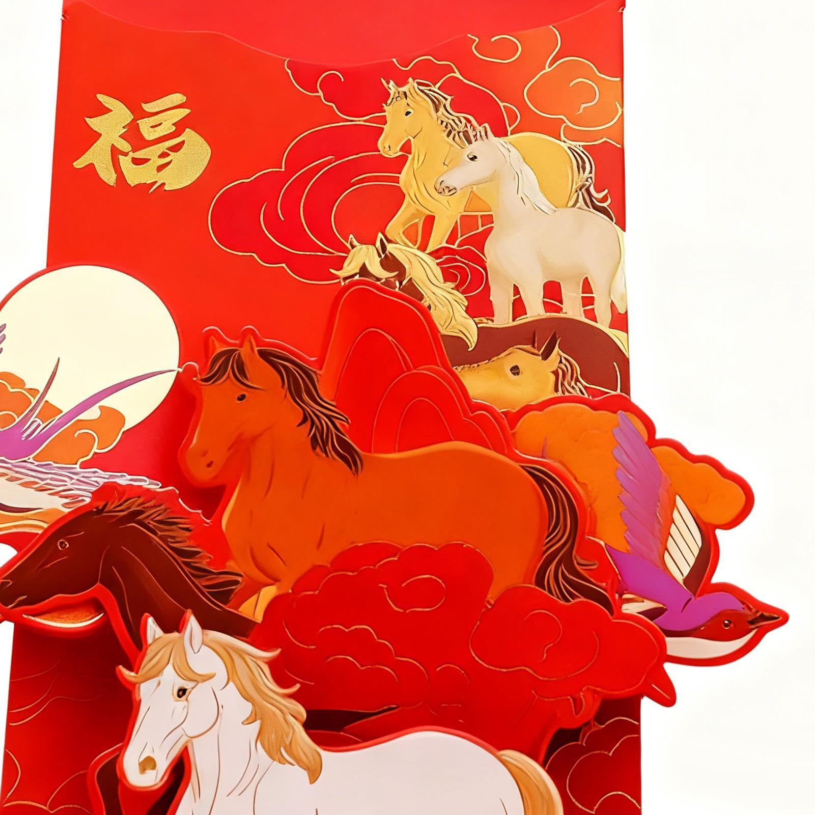 中国の赤い封筒ポータブル現金マネーパケット中国の新年のお金の - Wedding Envelopes のレビューと価格