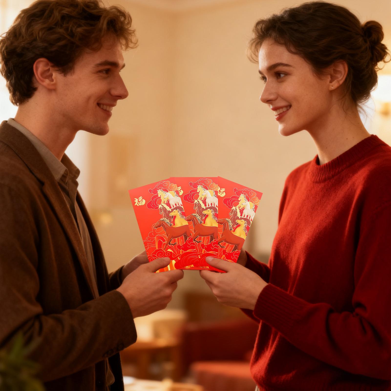 中国の赤い封筒ポータブル現金マネーパケット中国の新年のお金の - Wedding Envelopes のレビューと価格