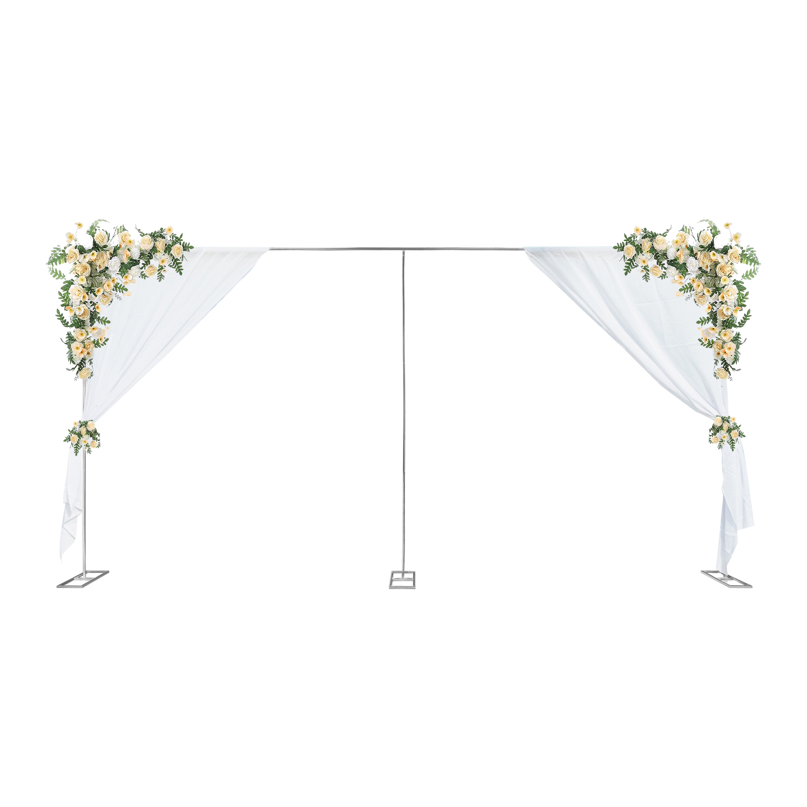 3x6m/10x20ft メタルウェディングアーチスタンド高 - Wedding Backdrop Curtain のレビューと価格