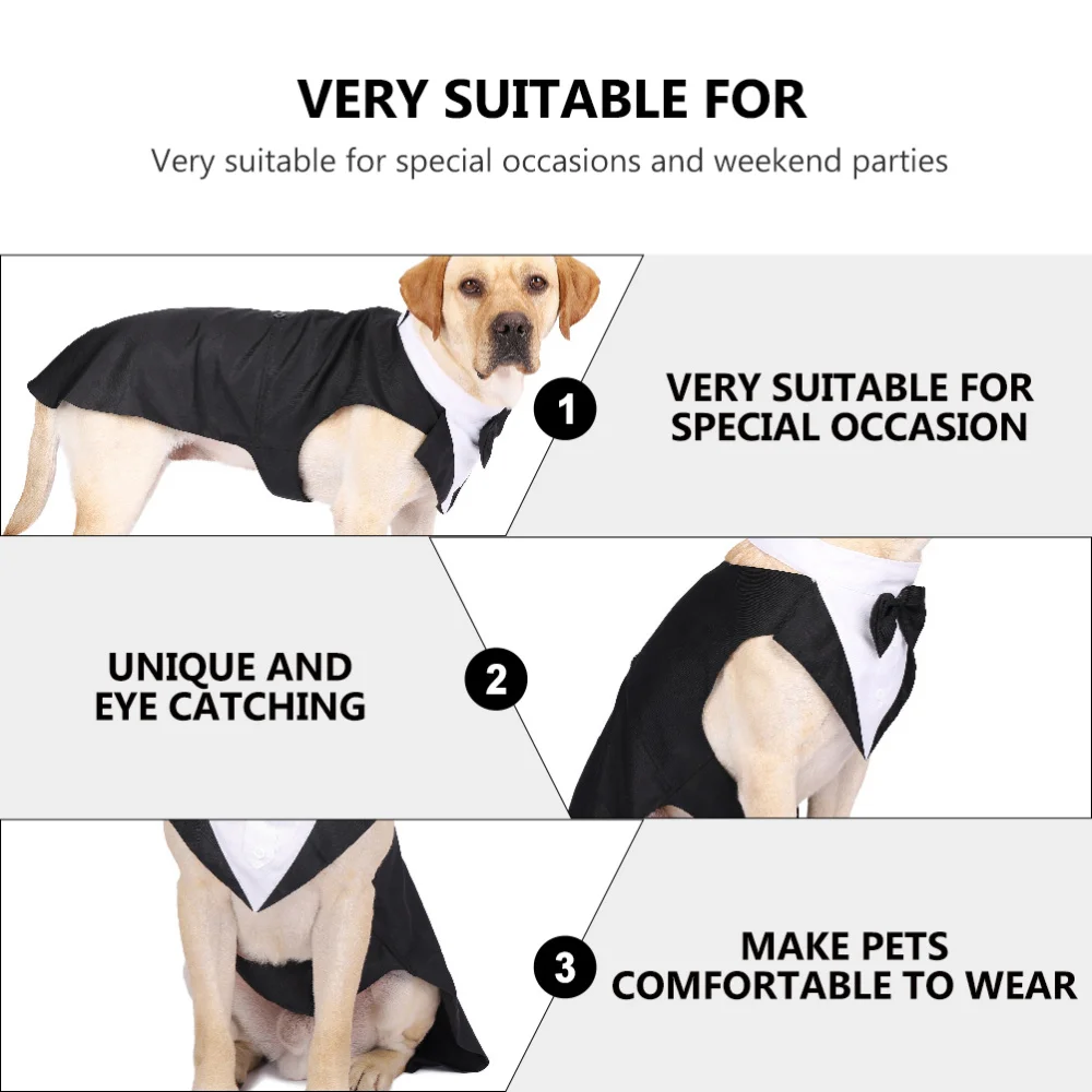 ペット犬服ファッションパーティーショーフォーマルスーツネクタ - Suit Supply Wedding Party のレビューと価格