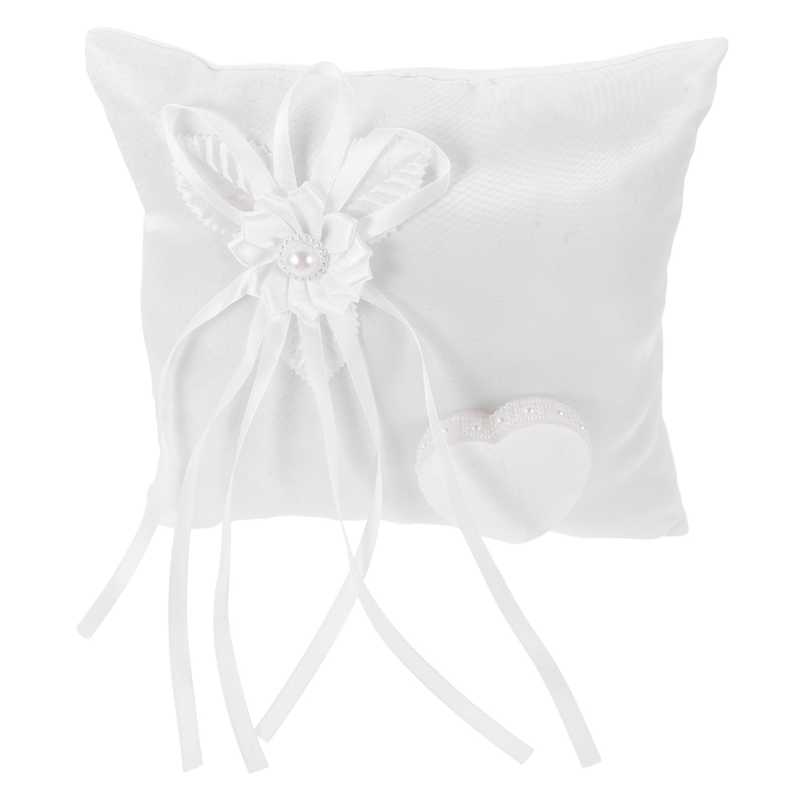 花柄のウェディングピロー、結婚式の装飾、パーティーの飾り、結 - Ring Bearer Pillow のレビューと価格