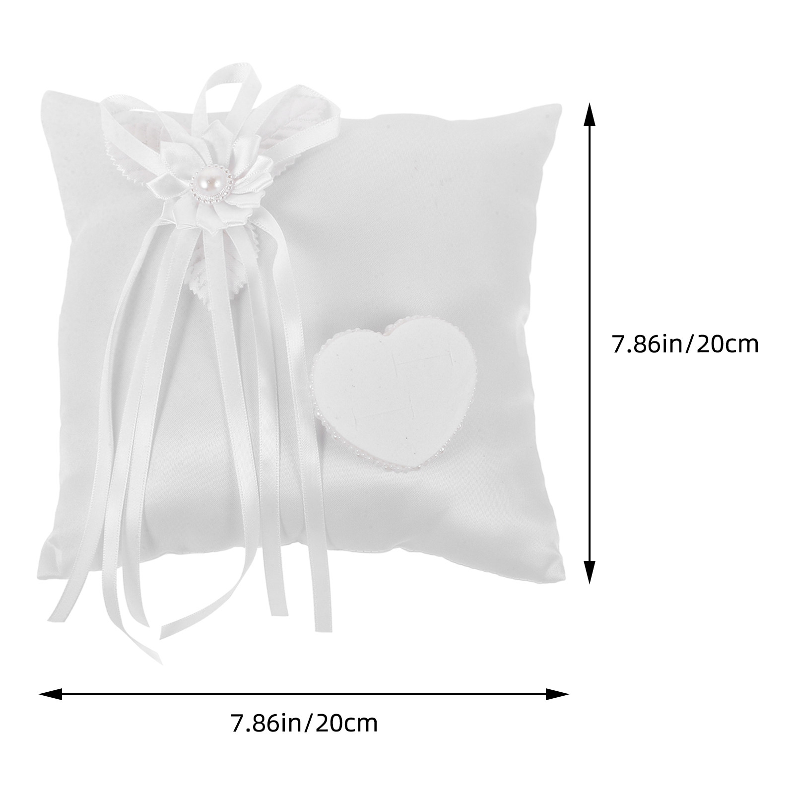 花柄のウェディングピロー、結婚式の装飾、パーティーの飾り、結 - Ring Bearer Pillow のレビューと価格